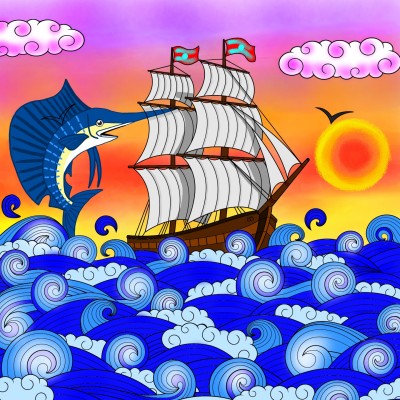 Smooth Sailing  | Bekkie | Digital Drawing | PENUP