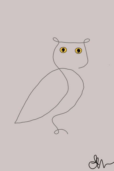 Stylized owl | Eli | Digital Drawing | PENUP