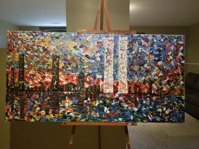 Oil painting of the World Trade Center | AntoineKhanji | Digital Drawing | PENUP