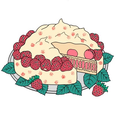 Strawberry Cake | Maria | Digital Drawing | PENUP
