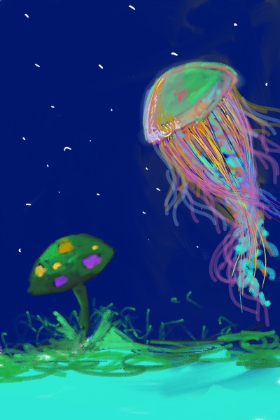 Mushrooms of the ocean  | Asif_Art | Digital Drawing | PENUP