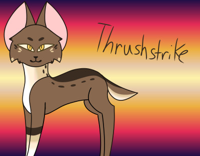 ThrushStrike, deputy of thunderclan  | -Wolfey- | Digital Drawing | PENUP
