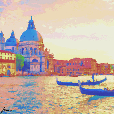 Basilica di Santa Maria della Salute (Venice) | Tokyo-Nerd | Digital Drawing | PENUP