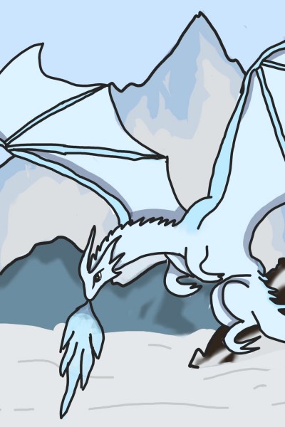 Ice Dragon | Dino255 | Digital Drawing | PENUP