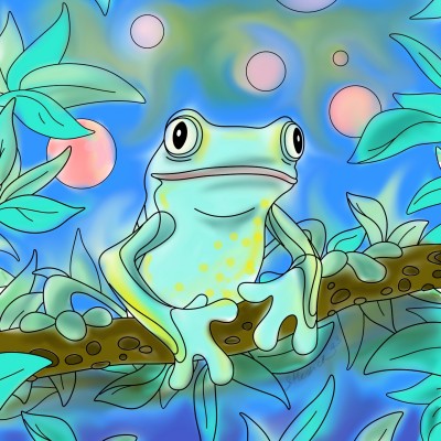 Twilight Frog | HestyFamArt | Digital Drawing | PENUP